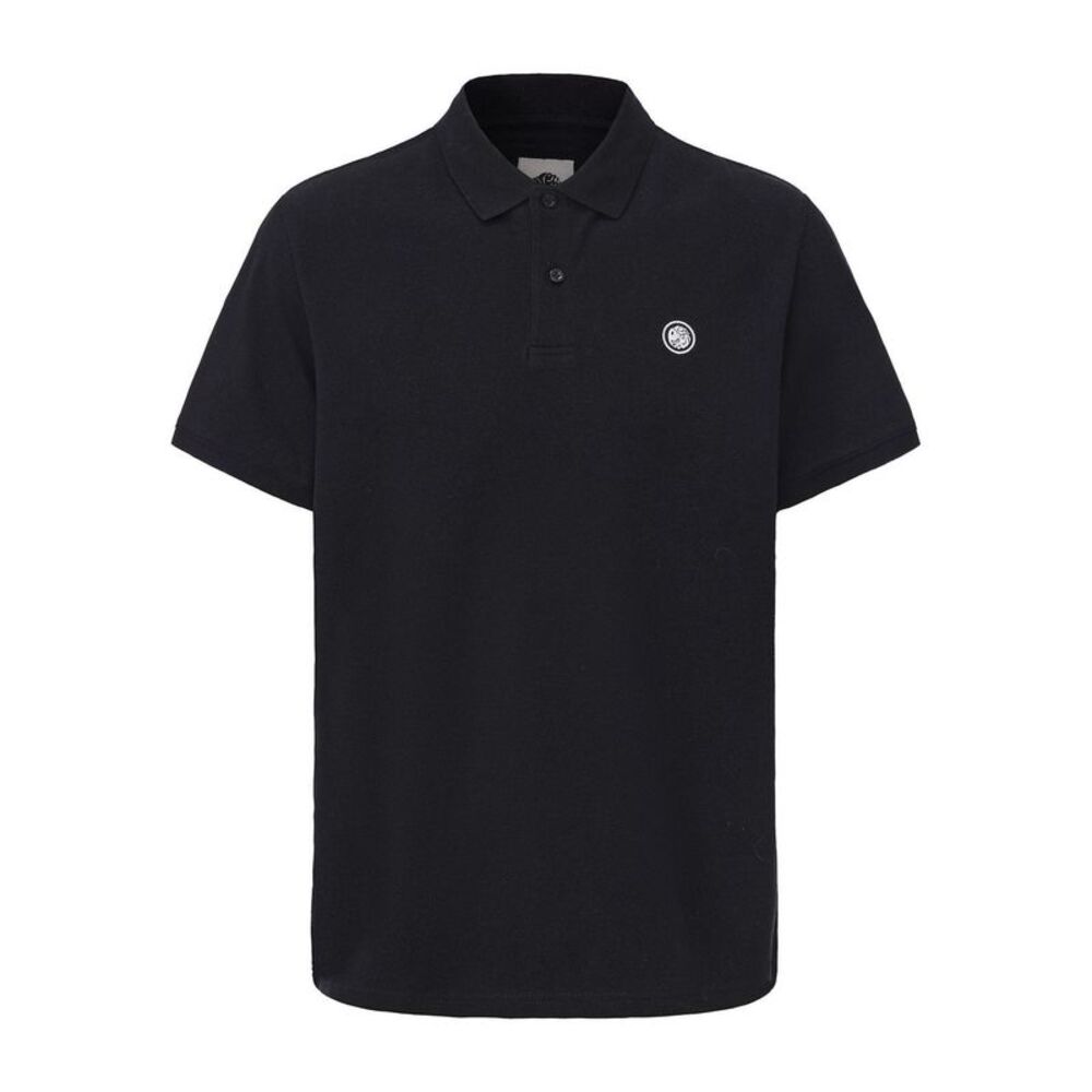 Pretty Green Mens Cotton Polo Shirt / Black